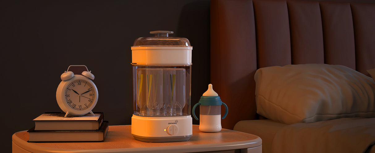 Grownsy - Electric Baby Bottle Sterilizer with Steam Function - Quick & Effective