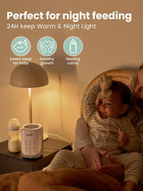 Grownsy - Fast Baby Bottle Warmer with Smart Auto-Lift and Night Light