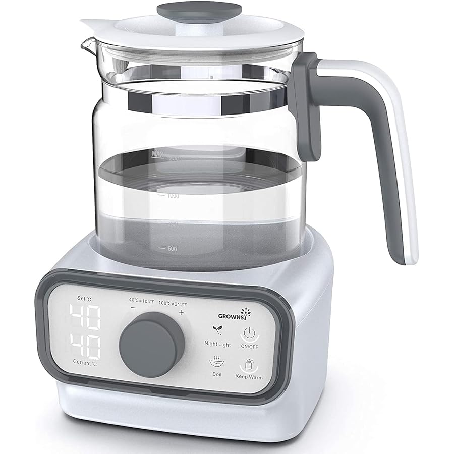 Grownsy - Baby Instant Warmer & Electric Kettle with LCD - Timer & Temp Control - 1.3L