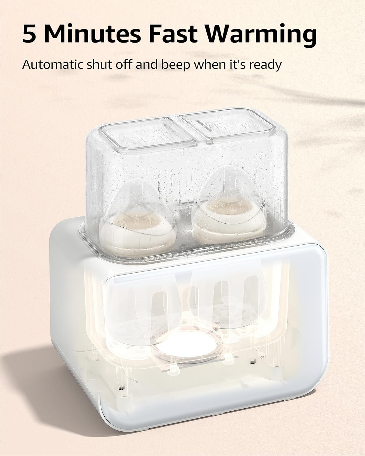 Grownsy - Multi Function Bottle Warmer for Breast Milk / Formula with Temp Timer Control