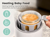 Grownsy 8-in-1 Bottle Warmer For Breast Milk & Formula-Temp Control & Sterilize-White