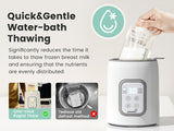 Grownsy 8-in-1 Bottle Warmer For Breast Milk & Formula-Temp Control & Sterilize-White