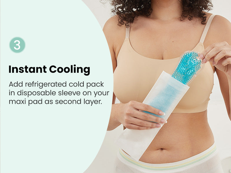Grownsy - Postpartum Recovery Kit with Peri Bottle - Ice Packs & Underwear - Multicolor