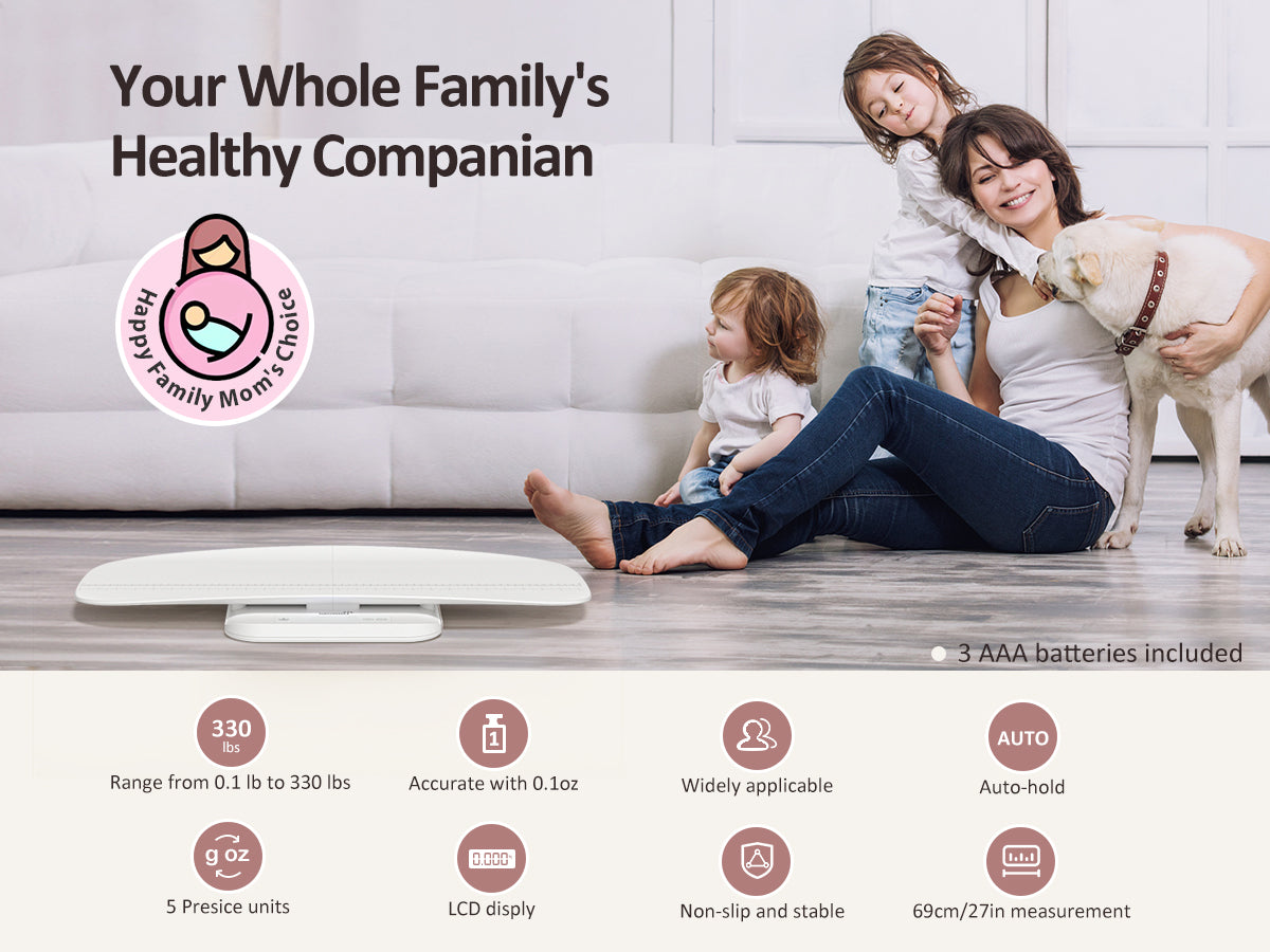 Grownsy - Multifunctional Weight Scale for Baby & Pet with Hold Function - LED Screen