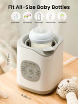 Grownsy - 10-in-1 Bottle Warmer for Breast Milk & Formula - Smart Temp Control