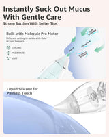 Grownsy - Baby Nasal Aspirator Electric with Automatic Cleaning - White