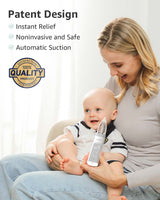Grownsy - Baby Nasal Aspirator Electric with Automatic Cleaning - White