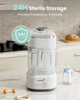 Grownsy - Bottle Sterilizer and Dryer Sterilizer - Compact Electric Steam Function
